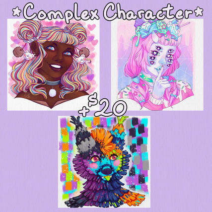 Additional fee for complex characters